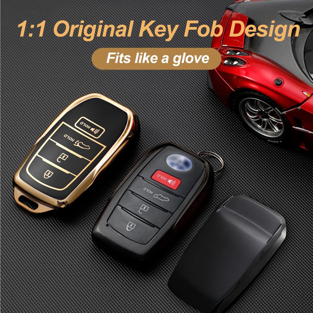 Key Fob Cover for Toyota Crown Corolla Cross Grand Highlander Land Cruise Prius Sequoia Tundra Venza