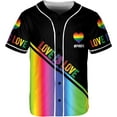 thumbnail image 2 of Lotusprinthandmade Personalized Name LGBT Baseball Jersey XS-5XL Multicolor, LGBT Baseball Shirt, 2 of 5
