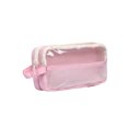 thumbnail image 2 of Large Capacity Transparent Pencil Case – Canvas Cloth, Rectangular Storage Pouch, Portable Water-Resistant, for Teens Campus Office, 2 of 9