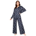 thumbnail image 1 of Conjunto de pijama Disney Stitch para mujer con botones en la parte delantera, 1 of 5