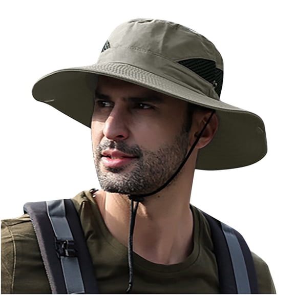 TELOLY Wide Brim Sun Hat for Men Women Sun Hat Uv Protection Hat for Fishing Hiking Beach Garden Quick Dry Mens Sun Hat Outdoor Hat Wide Brim Sun Hats for Men