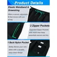 thumbnail image 3 of APTRO Mens Swim Trunks 9 inch Bathing Suit With Zipper Pockets Quick Dry Mesh Liner Swim Shorts Board Shorts Swimsuit Beach Shorts Grid Green 02 S, 3 of 7