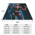 thumbnail image 4 of Harley Quinn Flannel Blanket Ultra-Soft Micro Fleece Throw Blanket For Bed Sofa Couch Car Office Unisex Adult Fuzzy Bed Blanket Cozy Kids Throw Blanket 60"x50", 4 of 8