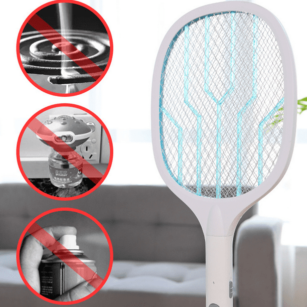 Bug Zapper Mosquito Zapper USB rechargeable electric fly swatter lamp and racket