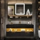 thumbnail image 4 of Bathroom Furniture Solid Wood Cabinet With Sink Wash Basin With And Mirror Vanity Toilet Simple Modern Washbasin Light Luxury Sl My Lux Decor Round, 4 of 6