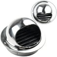 thumbnail image 2 of Grille Ronde de Sortie d'Air Extérieure en Acier Inoxydable, Couvercle d'Évent de Chauffage et de Refroidissement, 2 of 9