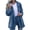 Blue, variant on Women Jacket Hooded Lightweight Raincoat Outdoor Waterproof Windbreaker Outdoor Hiking Trips Gray S(S)