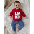 thumbnail image 4 of BemeyourBBs Toddler Baby Boys Girls Valentines Day Sweater Outfit Fall Winter Spring Clothes Long Sleeve Crew Neck Knit Pullover Tops, 4 of 9