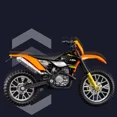 thumbnail image 4 of Modelo de motocicleta de aleación 450 SX-F 1:18, fundición a presión, portátil, para carreras, juguetes de colección de simulación de motocicleta para niños, 4 of 5