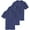 Set 1, variant on 3 Pack: Boys' Short Sleeve Jersey Cotton Polo Shirt - Uniform Performance (Ages 4-18)