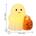 thumbnail image 2 of Cute White Ghost Figurine for Halloween Decorations, Spooky Party Yard Decor, Desk and Shelf Ornament for Home Seasonal Festive Tabletop Display, 1Pack Ghost Figurine #A, 2 of 6