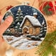 thumbnail image 4 of Fiudx Kit de Casa de Nieve Navideña, Bordado a Mano, Set Completo de Manualidades, Hilos y Agujas de Colores, Decoraciones Personalizadas, Adornos Navideños, Tamaño de 15 Cm, Idea de Regalo Única, 4 of 4