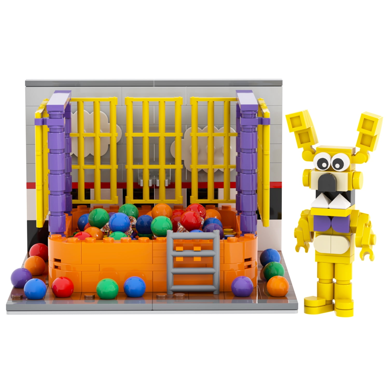 MOOXI FNAF Into the Pit Building Set,Creative Cute Building Blocks Children Kit,Gifts for Kids(294pcs)