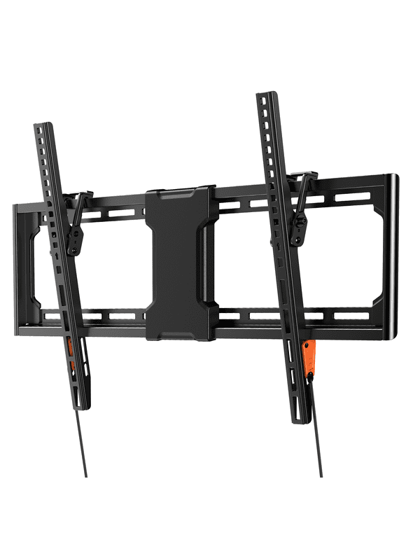 Low Profile Tilting TV Wall Mount Bracket for Most 37-75 inch Flat or Curved TVs, Fits 24/18/16 Studs, Max 600x400mm,up to 132 lbs