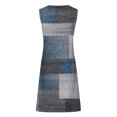 thumbnail image 5 of vestido casual para mujer vestido de verano vestido lencero vestido fruncido diario cita salir moda correa básica sin mangas ajuste holgado azul claro / 3XL, 5 of 5