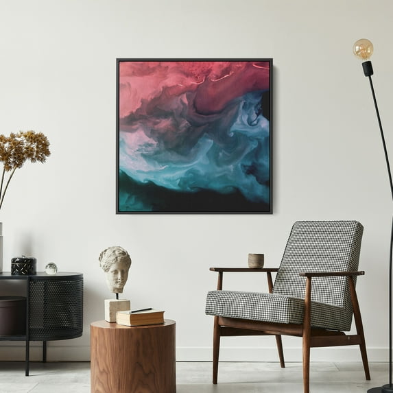 AE Abstract Wall Art | Contemporary Wall Art (20X20 inch) | Framed Canvas Wall Art For Living Room, Bedroom, Bathroom & Kitchen | UL & FSC Certified INK & Material | Made in the USA