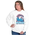 thumbnail image 4 of Retro Smurf University Graduate Sweatshirt for Men or Women Brisco Brands S, 4 of 6