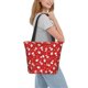 thumbnail image 2 of Balery Christmas Santa Cartoon Snowman A Bolsa de Hombro con Diseño, Bolsa Grande y Duradera, Bolsa Versátil para Compras, 2 of 6