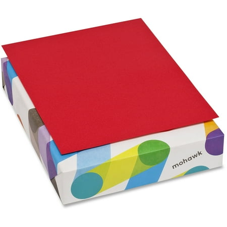 Mohawk BriteHue Laser, Inkjet Print Colored Paper, Red, 500 / Ream (Quantity)