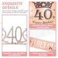 thumbnail image 2 of Miangastore Rose Gold Cloth Birthday Crown with Gorgeous Design for Girls and Creative Party Scene Layout Needs 1 Set, 2 of 9