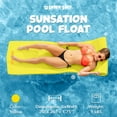 thumbnail image 3 of TRC Recreation Sunsation 1.75" Thick Foam Pool Float Lounger w/ Headrest, 2 Pack, Yellow, 3 of 10