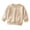 tops112-Khaki, variant on UAYOTSE Toddler Kids Crew Neck Long Sleeve Solid Color Sweatshirt Soft Pullover Top for Boys Girls Casual Wear