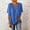 Blue, variant on LYMAYTER Women's Spring/Summer T-Shirt Short Sleeves Shirt V-Neck Top Loose Solid Color Top S-2xL