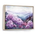 thumbnail image 2 of Designart "Mountain Meadow Of Pink Rhododendrons I" Rhododendron Floater Framed Wall Art Living Room, 2 of 5