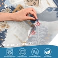 thumbnail image 5 of Yayeee Kitchen Curtains Tier Set of 2 Light Filtering 57"x24" Over Sink Window Panels, Snowy Winter, 5 of 7