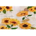 thumbnail image 3 of Sunflower Placemats Set of 4 Washable, Placemats Washable, Vinyl Waterproof Placemats 17 x11 Inch, Square Place Mats for Kitchen Dining Table, 3 of 6