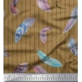 thumbnail image 1 of Soimoi Cotton Cambric Fabric Stripe Feather Fabric Prints By Yard 56 Inch Wide, 1 of 1