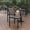 Gray, variant on BizChair Commercial Grade Armless Patio Chair, Stackable Side Chair with Faux Teak Poly Slats and Metal Frame, Gray/Gray