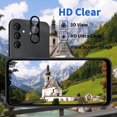 thumbnail image 2 of [3+3 Pack] Compatible With Samsung Galaxy A14 Screen Protector With Camera Lens Protector, Hd Tempered Glass Film, 9h Hardness, Scratch Resistant, Easy To Install, For Samsung Galaxy A14 5G, 2 of 7