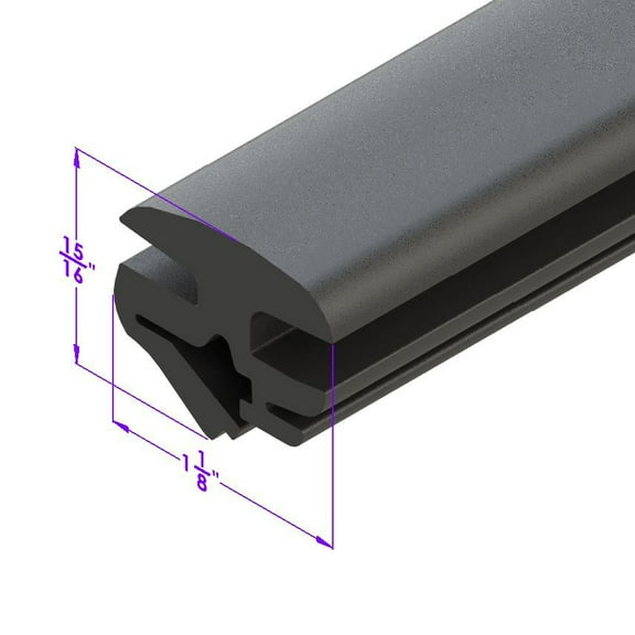 Windshield Seal with Self-Locking Lockstrip - LP 100-B