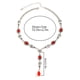 thumbnail image 4 of Collar gótico con forma de Y y gota de sangre, colgante de lágrima de cristal negro y rojo, joyería de Halloween para cosplay para mujer, 4 of 5