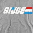 thumbnail image 2 of G.I. Joe Distressed Logo Unisex Adult Pull-Over Hoodie, Athletic Heather, 3X-Large, 2 of 5