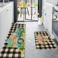 thumbnail image 4 of Binwennn Knitted Throw Blankets for Couch Dining Carpet Throw Blanket Fall Easter Floor Mat Two Piece Set Decoration Eggs Bunny Rabbit Ears Easter Kitchen Mats Set Of 2 Spring Home Low Profile, 4 of 5