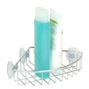 Home Basics Suction Corner Caddy - Chrome