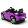 thumbnail image 4 of Xuanlur Licensed Benz CLS 350 12V Kids Ride On Car with Parent Remote Control, Ride on Toys with Spring Suspension, LED Lights, Bluetooth Music – Purple, 4 of 5