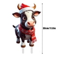 thumbnail image 3 of 1Pc Cow Christmas Yard Signs 11.8 Inch Farmhouse Christmas Yard Stakes Outdoor Decorative Large Cow Xmas Decorations Signs for Farm Garden, 3 of 5