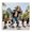 Playful Dog Dance City, variant on Stupell Industries Traditional Stylish Dog Dancing in Park Canvas Art, 17 x 17, by CAD Designs