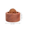 thumbnail image 3 of Difusor de aceites esenciales de madera (3 unidades), pequeño, pasivo, para aromaterapia, redondo, con veta de madera, portátil, para coche, hogar, oficina y baño., 3 of 8