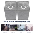 thumbnail image 4 of Miangastore 2Pcs Bedside Light Lampshade Modern Style Linen Light Shade Wall Light Chandelier Lamp Shade, 4 of 8