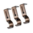 thumbnail image 6 of Zcyifa Curtain Rod Bracket 3pcs Adjustable Curtain Rod Bracket Useful Drapery Rod Rack Curtain Accessories Curtain Pole Holder for Home (Brown), 6 of 10