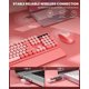 thumbnail image 4 of Teclado y ratón inalámbricos Trueque Cute Typewriter Pink, 4 of 9