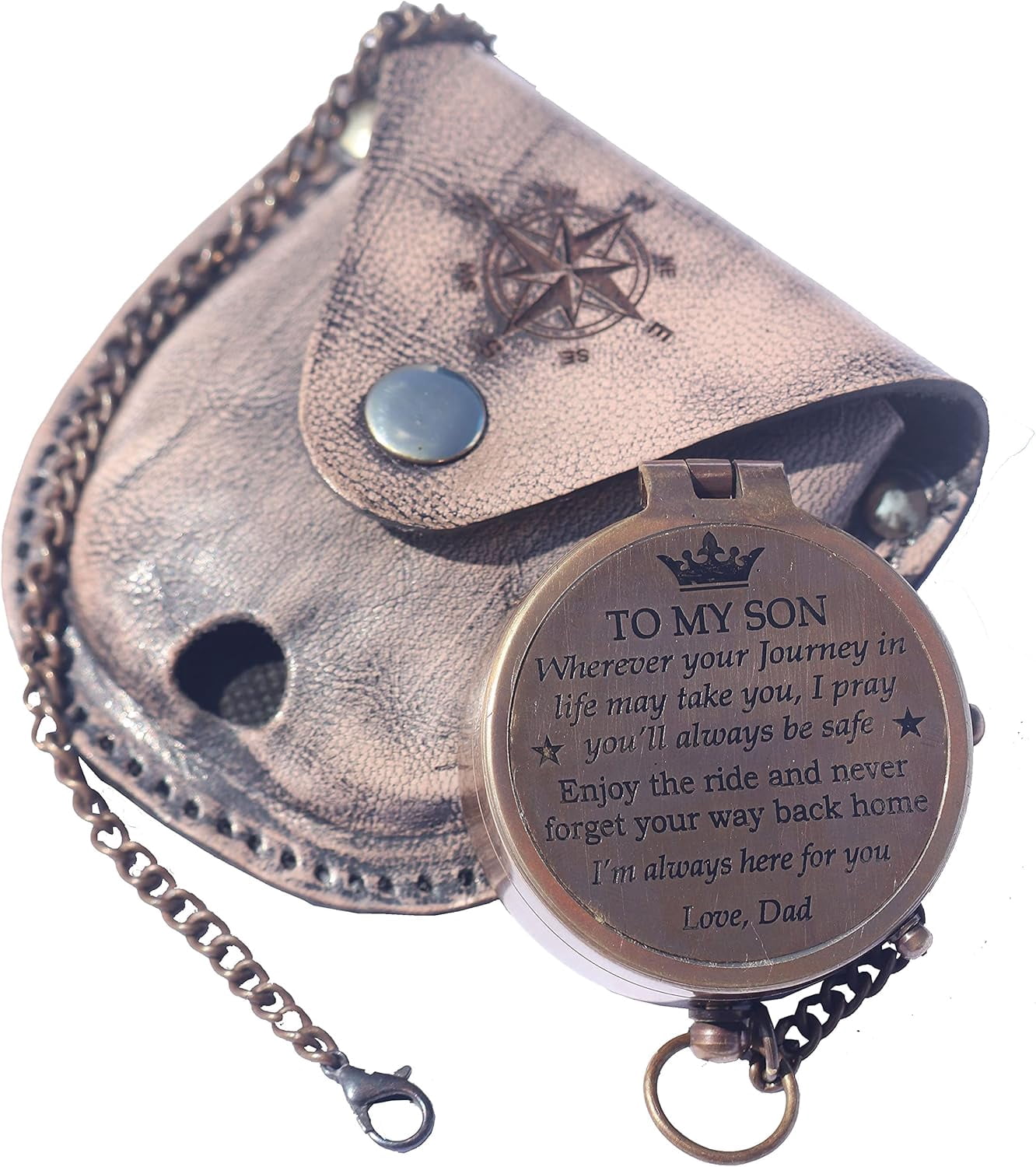 Dad to Son Compass – to My Son Love Dad– Father to Son Gifts - Graduation Day Gifts for Son - Son Birthday Gifts - Confirmation Gifts for Son