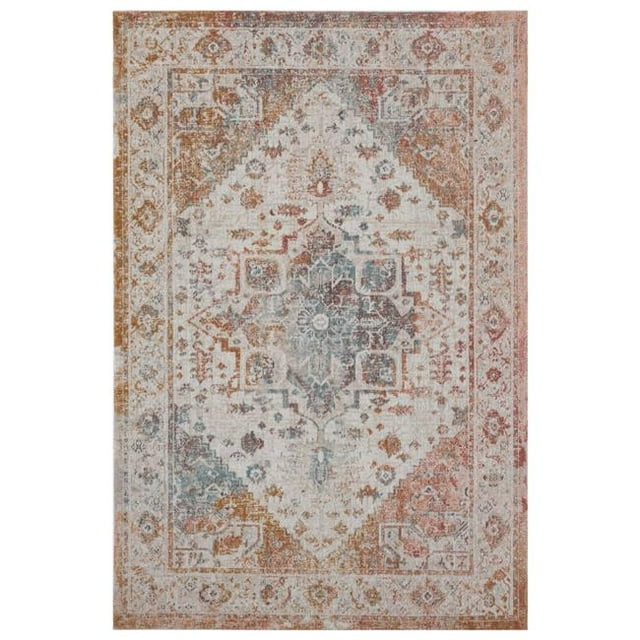 LR Resources ANTIQ81457BEC2040 Ombre at Dusk Area Rug&44; Beige & Crème