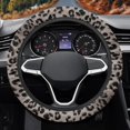 thumbnail image 6 of Renewold Steering Wheel Cover for Car SUV Truck Van, Universal 15 Inch Auto Accessories Decor Interior Accessories for Women Men, Leopard Print Dark Grey, 6 of 7