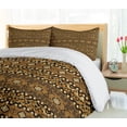 thumbnail image 5 of Ambesonne Zambia Duvet Cover Sets, Wild Tropical Animal, 2-King, Pale Caramel Dark Brown, 5 of 6