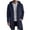 *Navy, variant on VBVC Men's Fall Long Full Zip Hoodie with Pockets , Oversized Lightweight Jacket For Men, S-3XL
